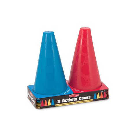 melissa  doug  pk activity cones multicolor activities cones