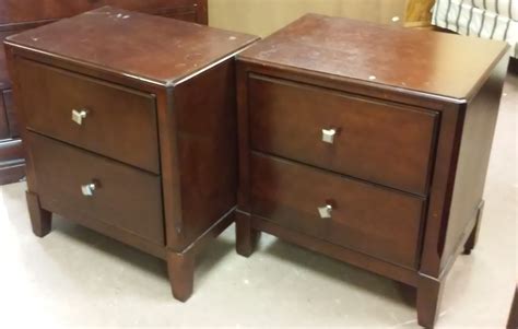 uhuru furniture collectibles sold dark cherry dresser  pair