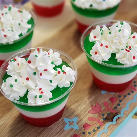 holiday jello cups