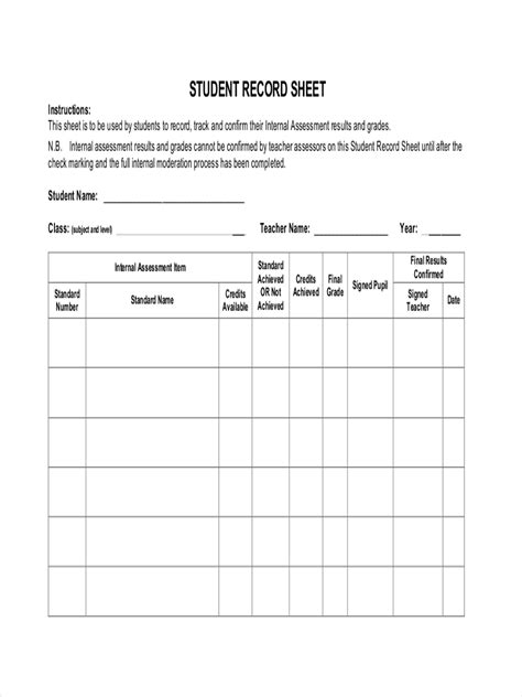 student sheet  examples format docs word pages  tips