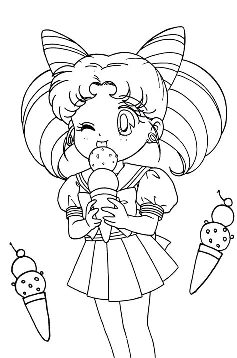 chibi girl coloring pages  worksheets animal coloring pages