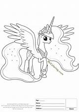 Coloring Luna Princess Pony Little Pages Moon Exclusive Nightmare Albanysinsanity Library Clipart Popular sketch template