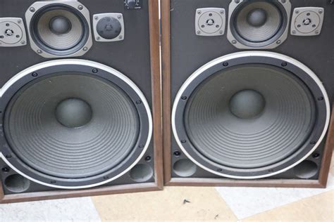pair  vintage technics sb     floor standing speakers tested  picclick ca