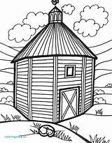 Barn Coloring Drawing Simple Pages Door Getdrawings Open Red Line Clipart Easy Barns Bases Getcolorings Webstockreview sketch template