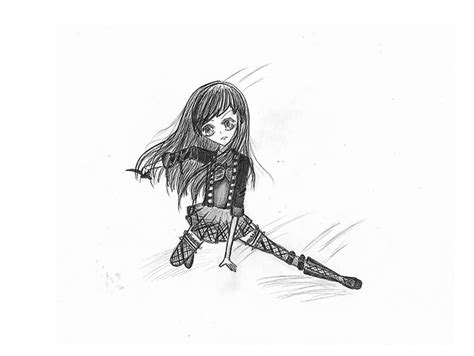 Anime Manga Girl In Fighting Pose Position Battle By Dollhayden120 On