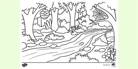 nature colouring page colouring sheets twinkl