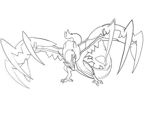 yveltal coloring page  printable coloring pages  kids