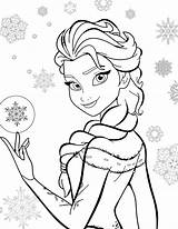 Disney Elsa Coloriage sketch template