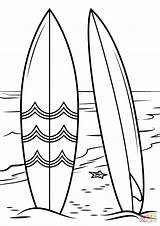 Surfboard Coloring Beach Pages Drawing Surfboards Surf Surfing Easy Board Printable Clipart Hawaiian Drawings Template Getdrawings Sketch Clip Templates 1060 sketch template