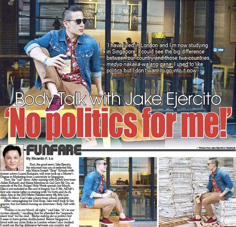 body talk with jake ejercito ‘no politics for me