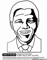Mandela Coloring Nelson History Pages Month Clipart South People Clip Walker Africa Cj Madam Famous Rolihlahla Drawing President Kids Books sketch template