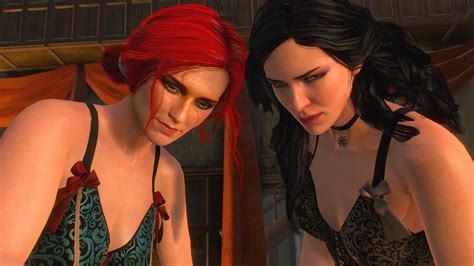 the witcher 3 wild hunt yen and triss threesome unhappy