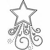 Shooting Star Coloring Pages Christmas Clipart Printable Stars Designs Printables Clipartbest Printablee Via Color Getcolorings sketch template