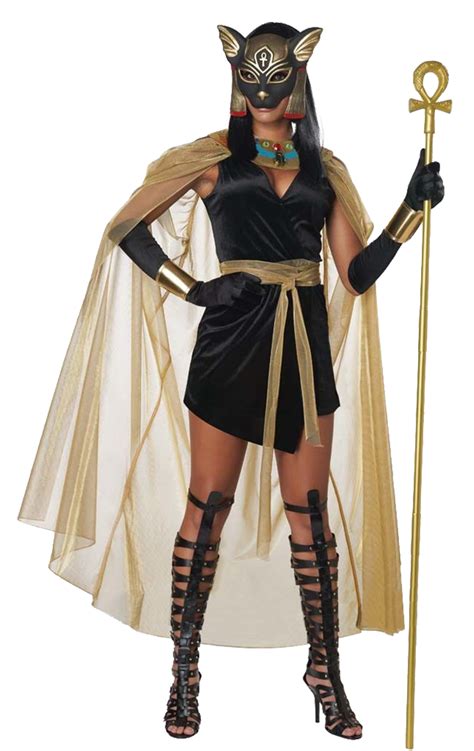 Womens Egyptian Goddess Costume Bastet Cleopatra Halloween