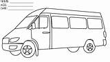 Van Coloring Kids Pages Ready Color Children sketch template