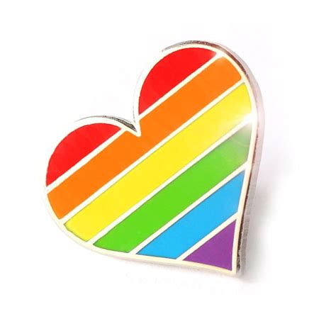 lgbtq heart flag enamel pin what should i wear to pride parade 2018 popsugar love and sex photo 9