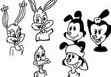 Coloring Tiny Animaniacs Toons Practice Drawing Wecoloringpage Pages sketch template
