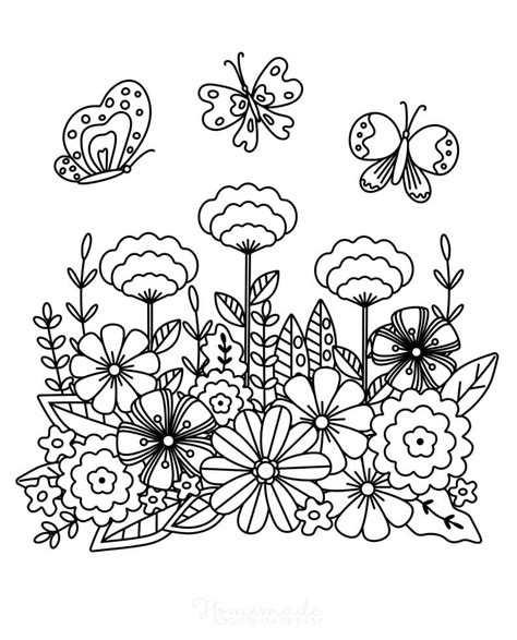 coloring pages spring  kids