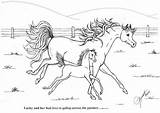 Coloring Pages Foal Horses Mare Horse Kids Foals Printable Print Popular Coloringhome sketch template