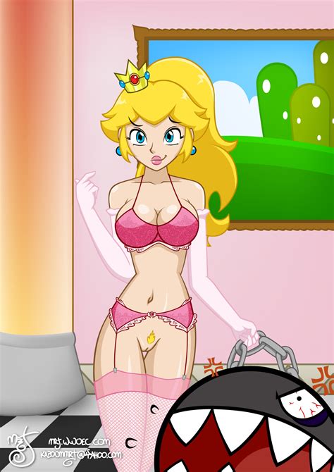 Image 80810 Chain Chomp Mr J Princess Peach Super Mario