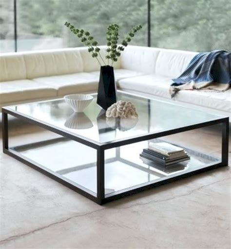 Square Glass Coffee Table Decor Impromptu Dining Table