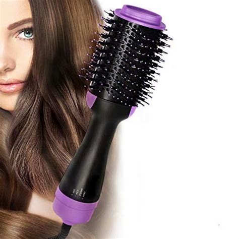 hot air brush hair dryer brush styler  step salon volumizer brush
