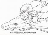 Ghibli Coloring Spirited Haku Chihiro Kimberly Castello Dibujos Miyazaki Howl Koi Princesa Getdrawings Divyajanani sketch template