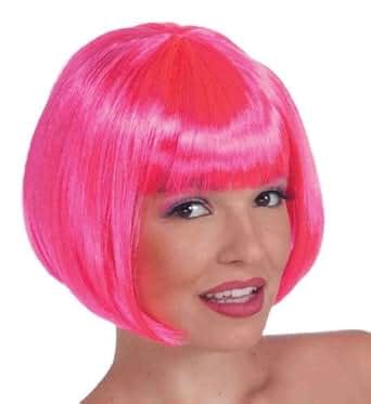 amazoncom hot pink colored wigs hot pink wig clothing