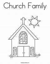 Church Coloring Family Built California Usa sketch template