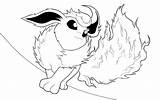 Flareon Coloring Pages Lineart Printable Img01 Via Deviantart sketch template