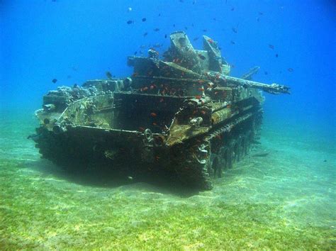 dive  mysterious sunken combat vehicle   bottom   gulf