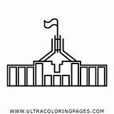 Parliament Canberra Parlamento Registered sketch template