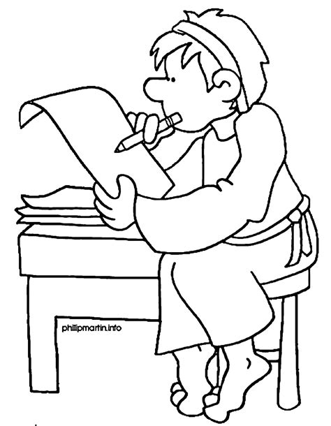 creative image  paul coloring pages vicomsinfo