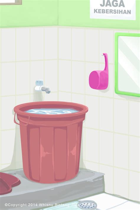 wc umum spbu jagalah kebersihan mandi