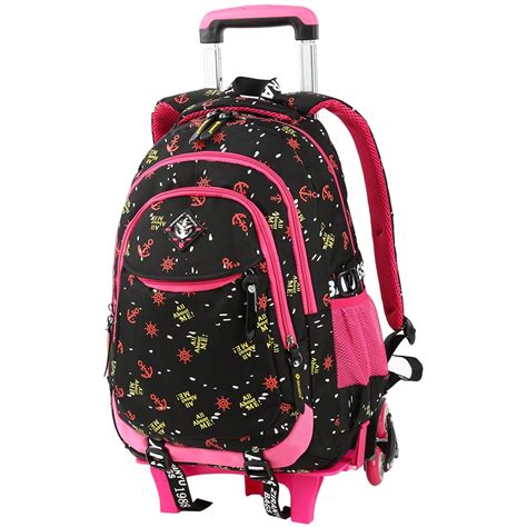 vbiger rolling backpack vbiger kids boys girls rolling backpack cute school  bag