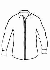 Shirt Coloring Collar Pages Printable sketch template