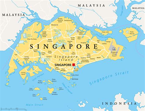 singapore map guide   world