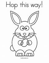Bunny Twisty Everfreecoloring Noodle sketch template