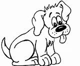 Hond Kleurplaten Huisdieren Dieren Tekenen sketch template