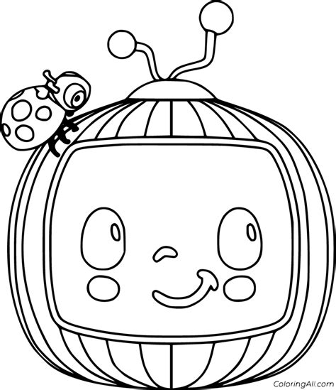 printable cocomelon coloring pages  vector format easy