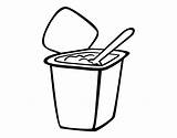 Yogurt Colorear Drawing Con Coloring Pages Getdrawings Colouring sketch template
