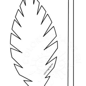 palm leaf coloring pages printable