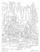 Thomas Kinkade Coloring Pages Book Adult sketch template