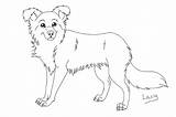 Collie Lineart Deviantart Lacy sketch template