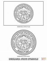 Coloring Nebraska State Symbols Pages Printable sketch template