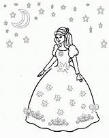 Coloring Dress Princess Color Had Create Some Print sketch template