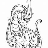 Coloring Pages Girly Cute Printable Dragons Dragon Print Sea Colouring Medieval Animals Baby Getcolorings Getdrawings Colorings Animal sketch template