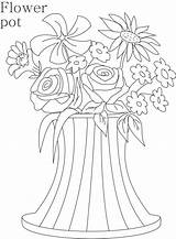 Flower Pot Coloring Printable Kids Flowers Colouring Pages Pots Sheets Studyvillage Pdf Drawing Library Clipart Garden Patterns Plants Easy Popular sketch template
