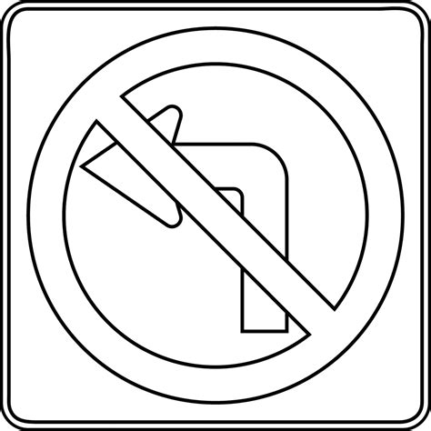 traffic sign coloring pages clipart