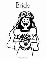 Bride Coloring Pages Wedding Married Just Twistynoodle Favorites Login Add Noodle sketch template